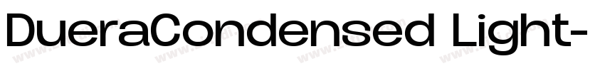 DueraCondensed Light字体转换